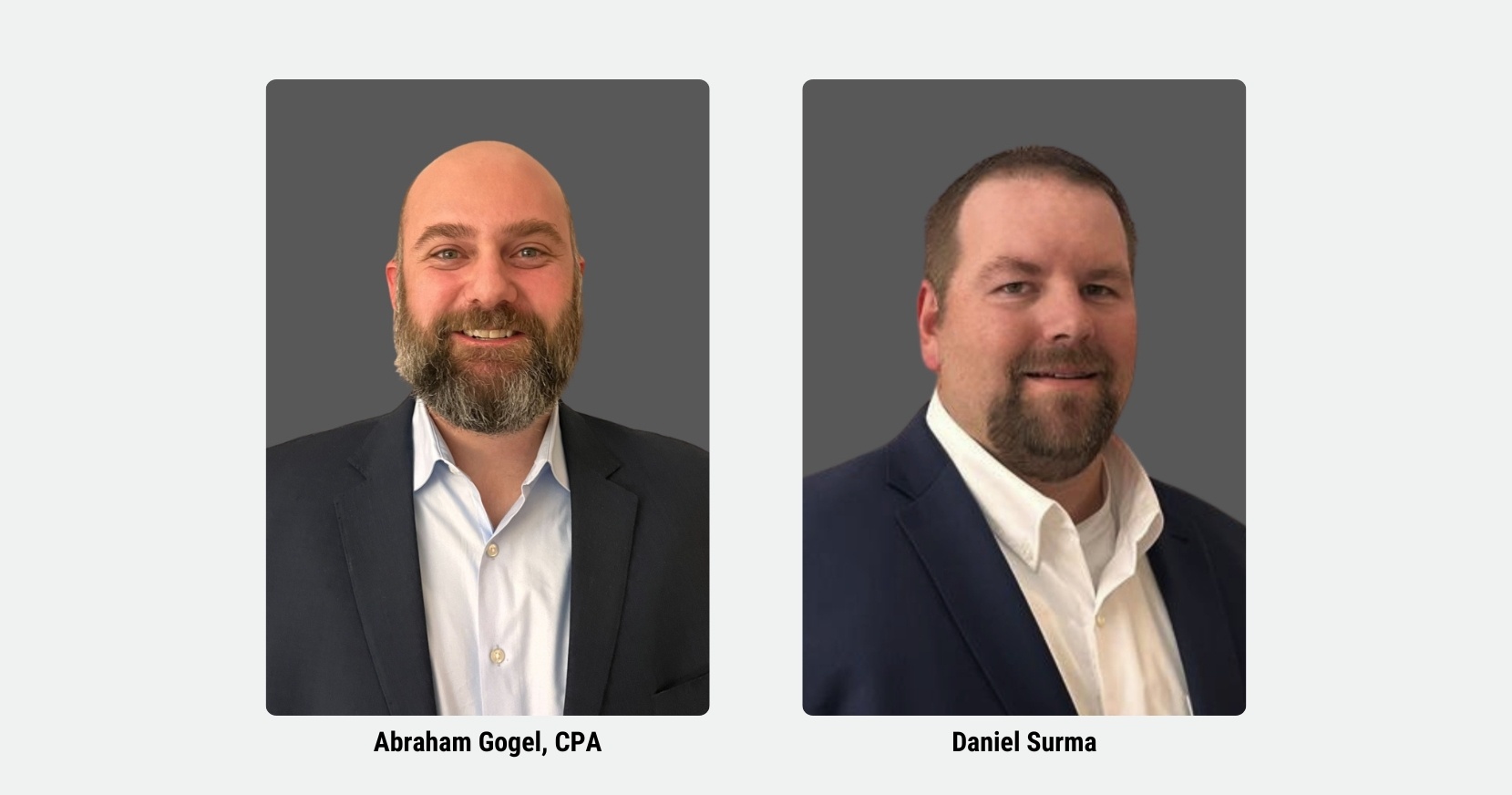 Trout CPA Welcomes Abraham Gogel, CPA and Daniel Surma to Outsourced Accounting Team