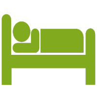 Bed Icon for Lodging