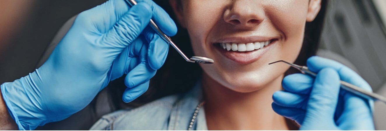 dentist examining teeth