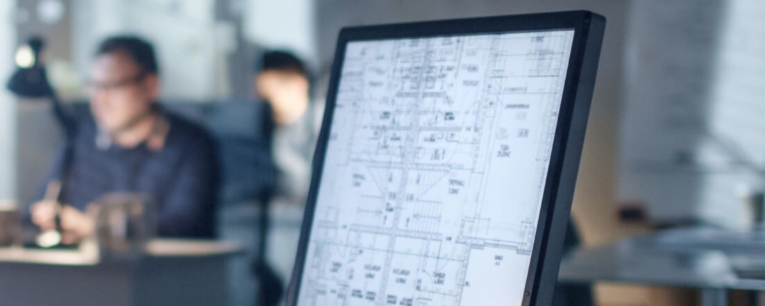 engineer on computer