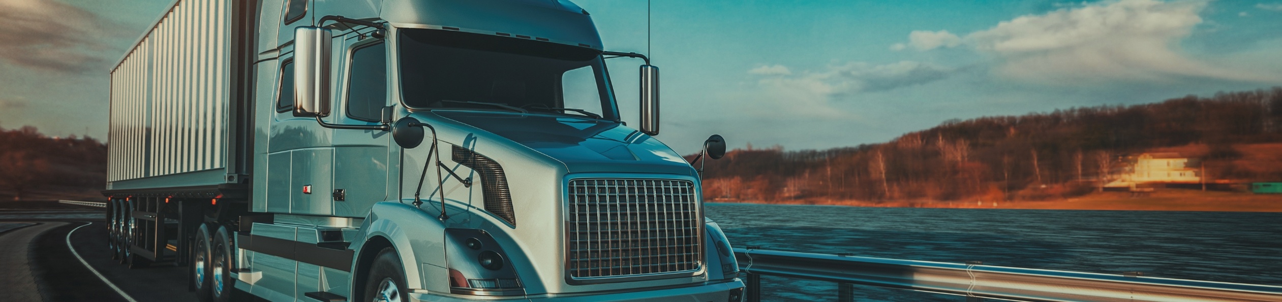 photo of a semi truck representing the trucking industry