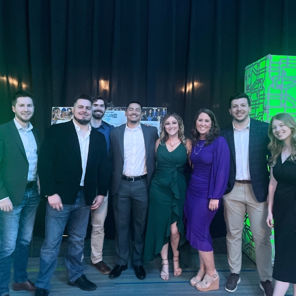 professionals at fundraising event